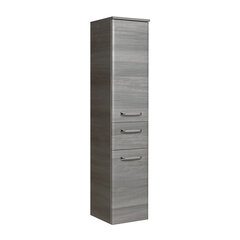 Высокий шкаф в ванную 328 серый цена и информация | Шкафчики для ванной | pigu.lt