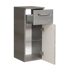 Нижний шкаф в ванную 328 серый цена и информация | Шкафчики для ванной | pigu.lt