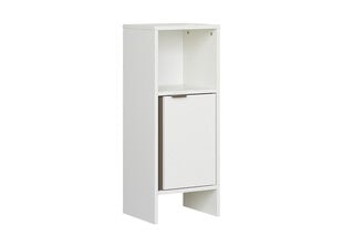 Нижний шкаф в ванную 337 жемчужно-белый/ детали серые цена и информация | Шкафчики для ванной | pigu.lt