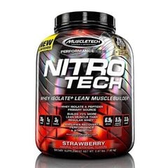 Baltymų išrūgų izoliatas MuscleTech Nitro-Tech Performance Series 1.8 kg, šokolado skonio kaina ir informacija | Baltymai | pigu.lt