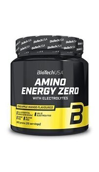 BioTech Amino Energy Zero with Electrolytes 360 g, mango ir ananasų skonio kaina ir informacija | Aminorūgštys | pigu.lt