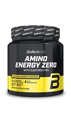 BioTech Amino Energy Zero with Electrolytes 360 g, mango ir ananasų skonio цена и информация | Aminorūgštys | pigu.lt