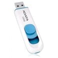 Atmintinė Adata Dashdrive C008 64GB, USB 2.0, Balta/Mėlyna