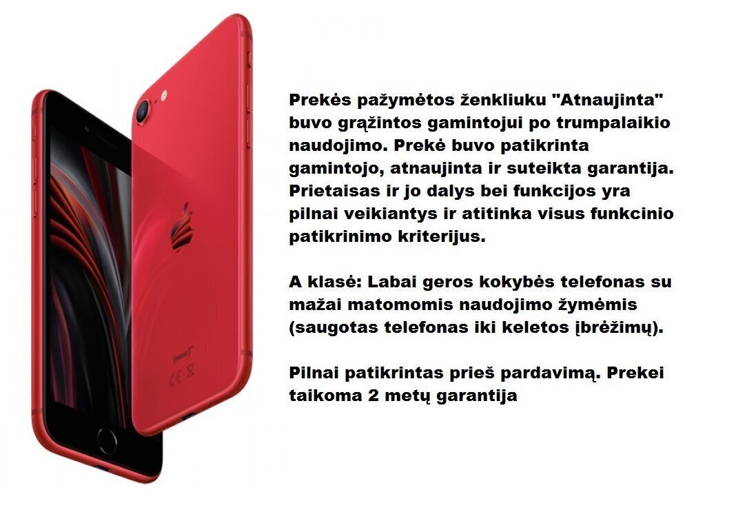 Apple iPhone 8 Atnaujintas, 64GB, Red kaina ir informacija | Mobilieji telefonai | pigu.lt