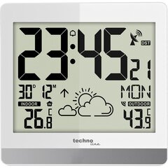 Technoline WS8119 Цифровые белые настенные часы цена и информация | Часы | pigu.lt