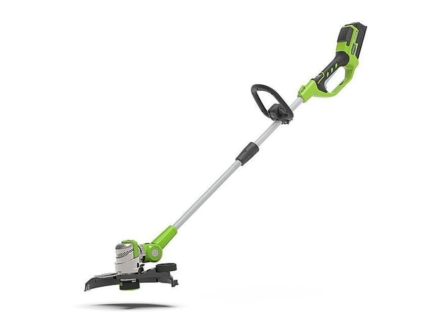 Akumuliatorinis trimeris Greenworks 24V G24LT30M - 2100007 цена и информация | Trimeriai (žoliapjovės), krūmapjovės | pigu.lt