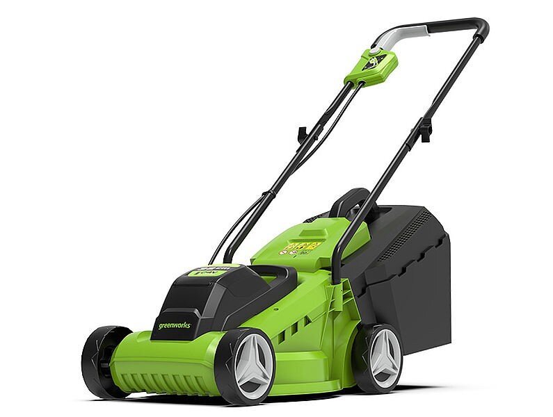 Akumuliatorinė vejapjovė Greenworks GD24LM33K4 - 2516107UB - charger + 4Ah kaina ir informacija | Vejapjovės, žoliapjovės | pigu.lt