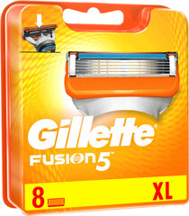 Skustuvo galvutės Gillette Fusion5, 8vnt цена и информация | Косметика и средства для бритья | pigu.lt