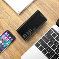 Forever Core power bank SPF-02 PD + QC 20000 mAh 18W black цена и информация | Зарядные устройства Power bank | pigu.lt