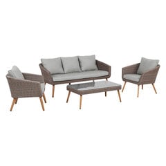 Комплект NORWAY (диван, 2 кресла, журнальный столик) цена и информация | Комплекты уличной мебели | pigu.lt
