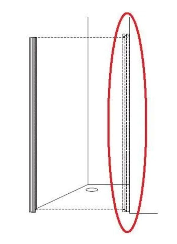 Dušo durys Ifö Space SPNF 1200 sidabrinės, 120x200cm kaina ir informacija | Dušo durys ir sienelės | pigu.lt