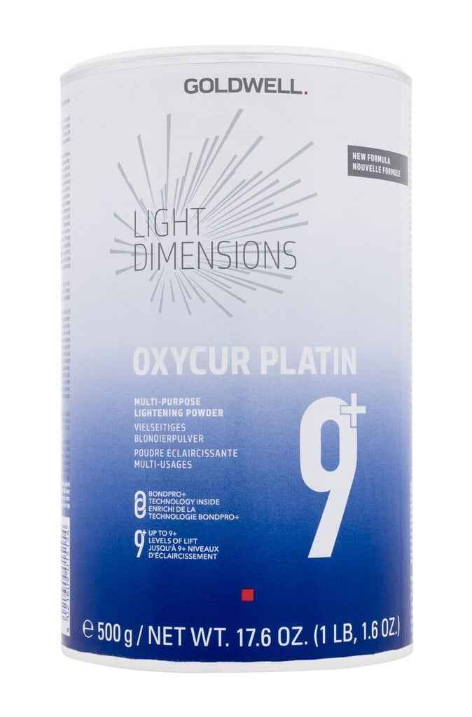 Šviesinimo milteliai Goldwell Oxycur Platin 9+ Multi-purpose lightening powder, 500g kaina ir informacija | Plaukų dažai | pigu.lt