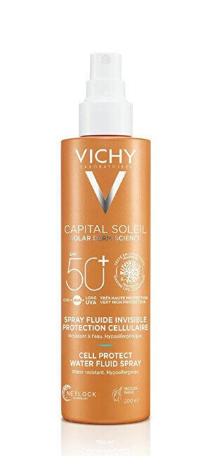 Vandeniui atsparus purškiklis nuo saulės Vichy SPF 50+ Capital Soleil, 200 ml kaina ir informacija | Kremai nuo saulės | pigu.lt