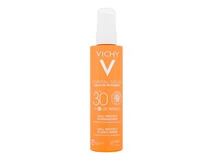 Purškiklis nuo saulės Vichy Capital Soleil Invisible Fluid Spray SPF30, 200ml kaina ir informacija | Kremai nuo saulės | pigu.lt