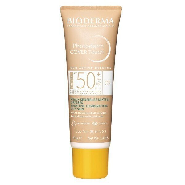 Makiažo pagrindas Bioderma Photoderm Cover Touch SPF50+ Light, 40g kaina ir informacija | Makiažo pagrindai, pudros | pigu.lt