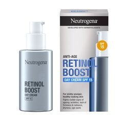 Dieninis veido kremas Neutrogena Retinol Boost SPF15 50 ml kaina ir informacija | Veido kremai | pigu.lt