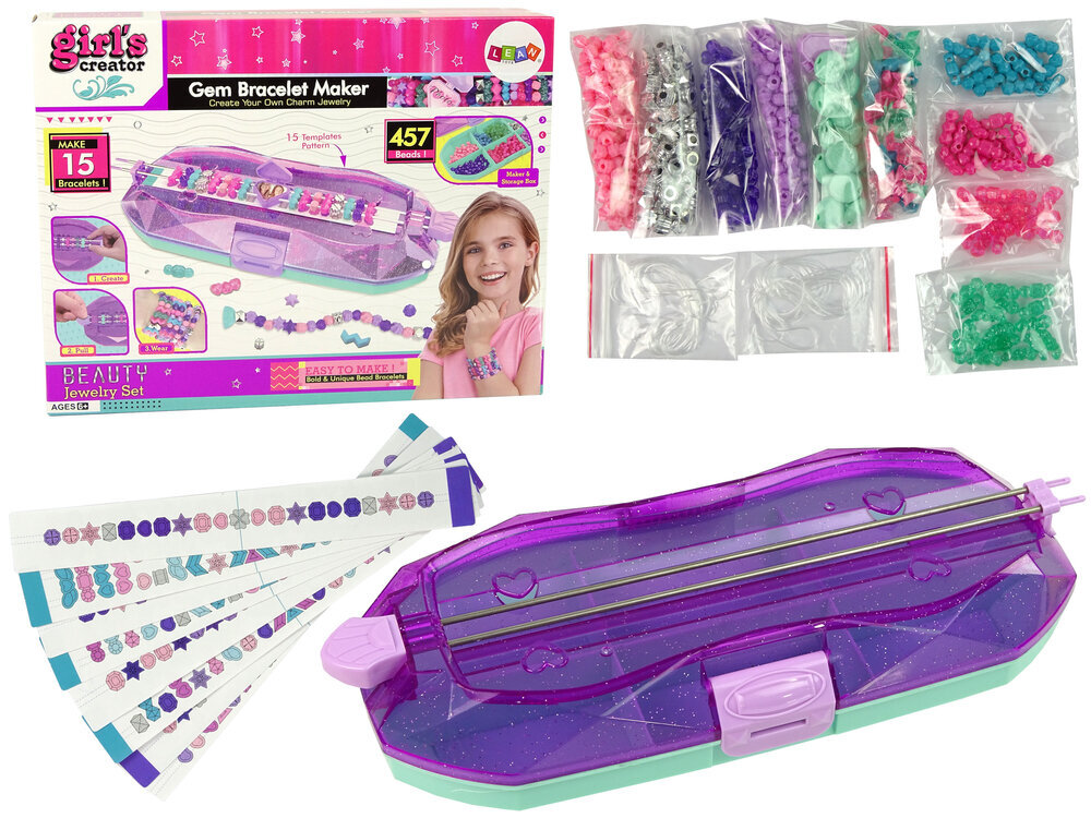 Apyrankių gamybos rinkinys mergaitėms Lean Toys kaina ir informacija | Žaislai mergaitėms | pigu.lt