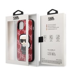 Karl Lagerfeld Monogram Ikonik чехол for iPhone 13 mini Red цена и информация | Чехлы для телефонов | pigu.lt