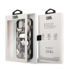 Karl Lagerfeld Ikonik Flower чехол for iPhone 13 Grey цена и информация | Чехлы для телефонов | pigu.lt