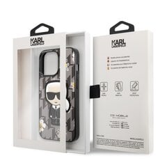 Karl Lagerfeld Ikonik Flower чехол for iPhone 13 Pro Max Grey цена и информация | Чехлы для телефонов | pigu.lt