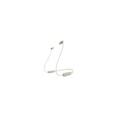 Sony WI-C100 In-Ear Beige цена и информация | Теплая повязка на уши, черная | pigu.lt