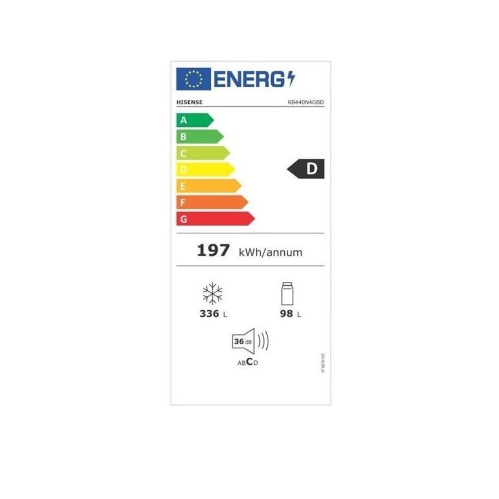 Hisense RB440N4GBD kaina ir informacija | Šaldytuvai | pigu.lt