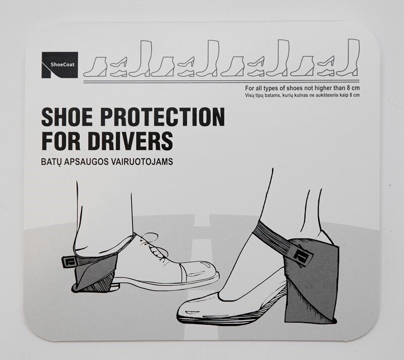 Batų užkulnių apsauga vairuotojams DEŠINIAM BATUI kaina ir informacija | Drabužių ir avalynės priežiūros priemonės | pigu.lt