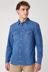 Мужская джинсовая рубашка WRANGLER W5MSLW922-L цена и информация | Мужские рубашки | pigu.lt