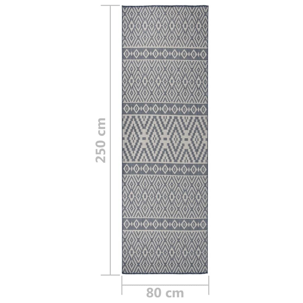 VidaXL lauko kilimėlis 80x250 kaina ir informacija | Kilimai | pigu.lt