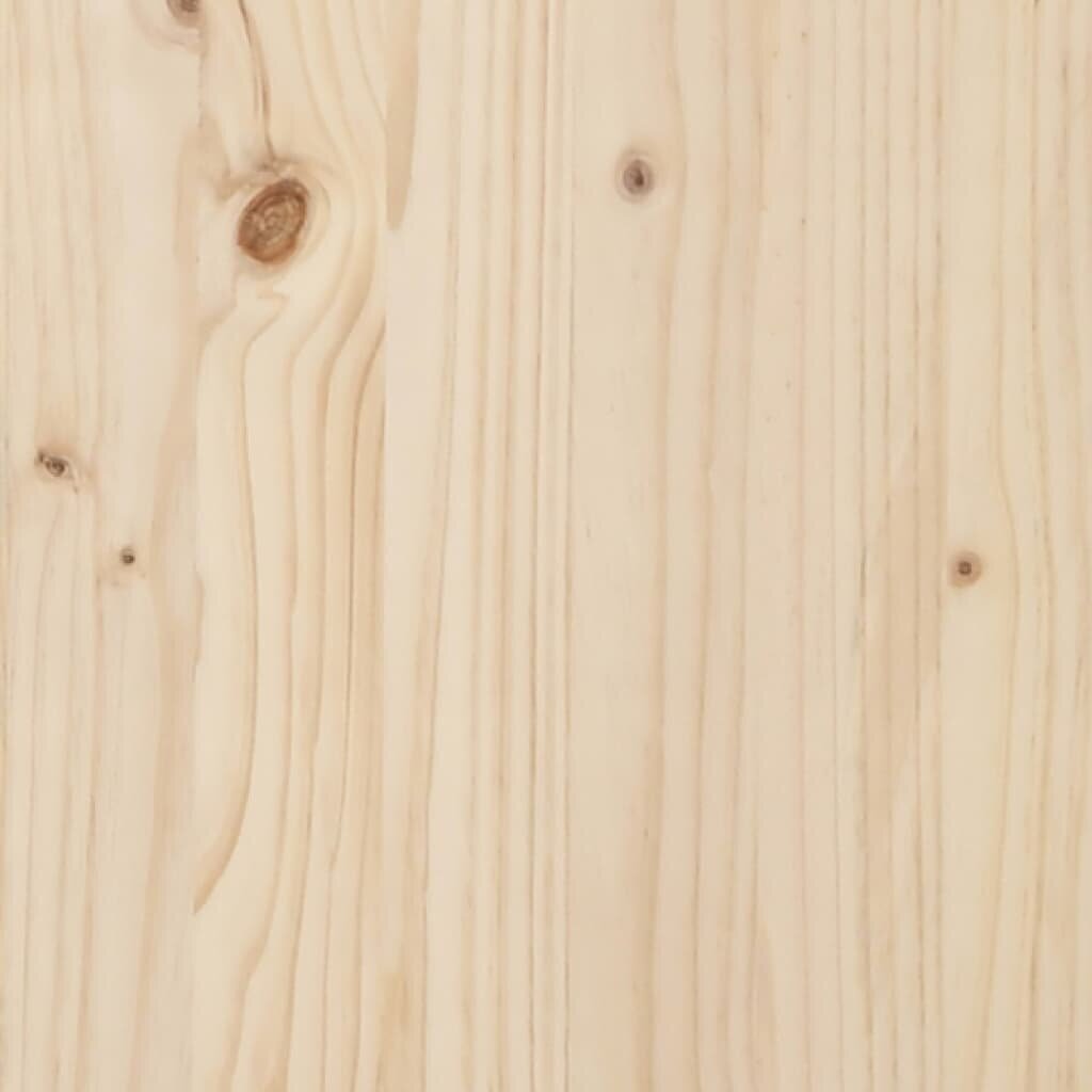 Lovos rėmas, 140x190cm, pušies medienos masyvas kaina ir informacija | Lovos | pigu.lt