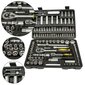 Chromuoto plieno įrankių galvučių komplektas, 108 vnt. kaina ir informacija | Mechaniniai įrankiai | pigu.lt