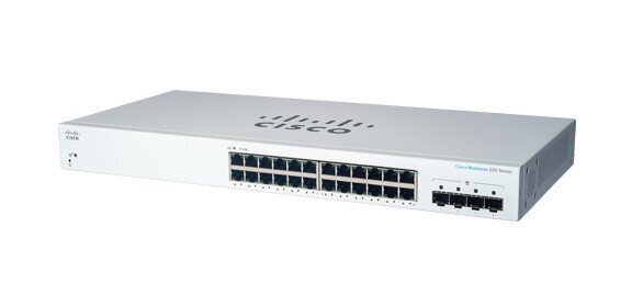 Cisco CBS220-24T-4G Managed L2 (10/100/1000) Power over Ethernet (PoE) 1U White kaina ir informacija | Komutatoriai (Switch) | pigu.lt