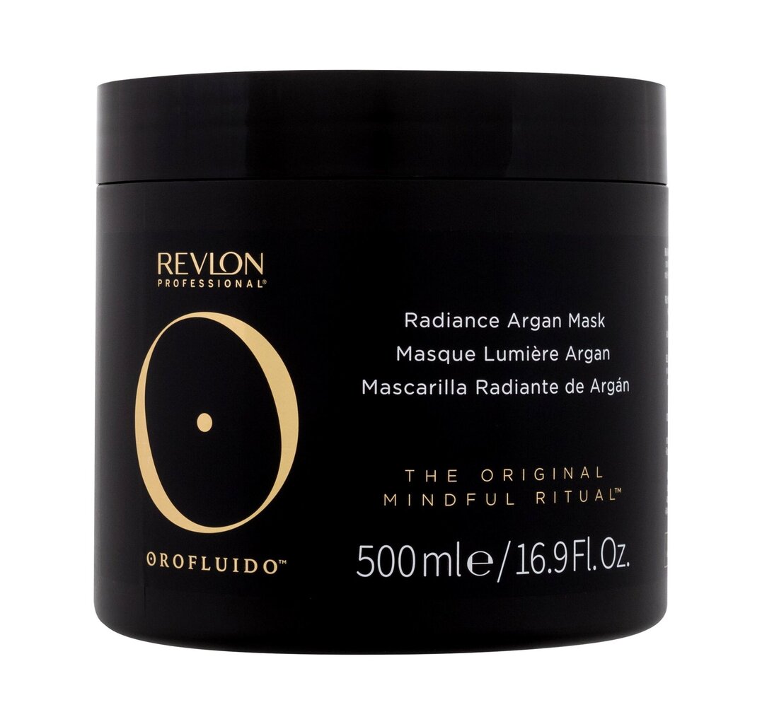 Plaukų kaukė Restorative Hair Mask Revlon Orofluido, 500 ml kaina ir informacija | Priemonės plaukų stiprinimui | pigu.lt