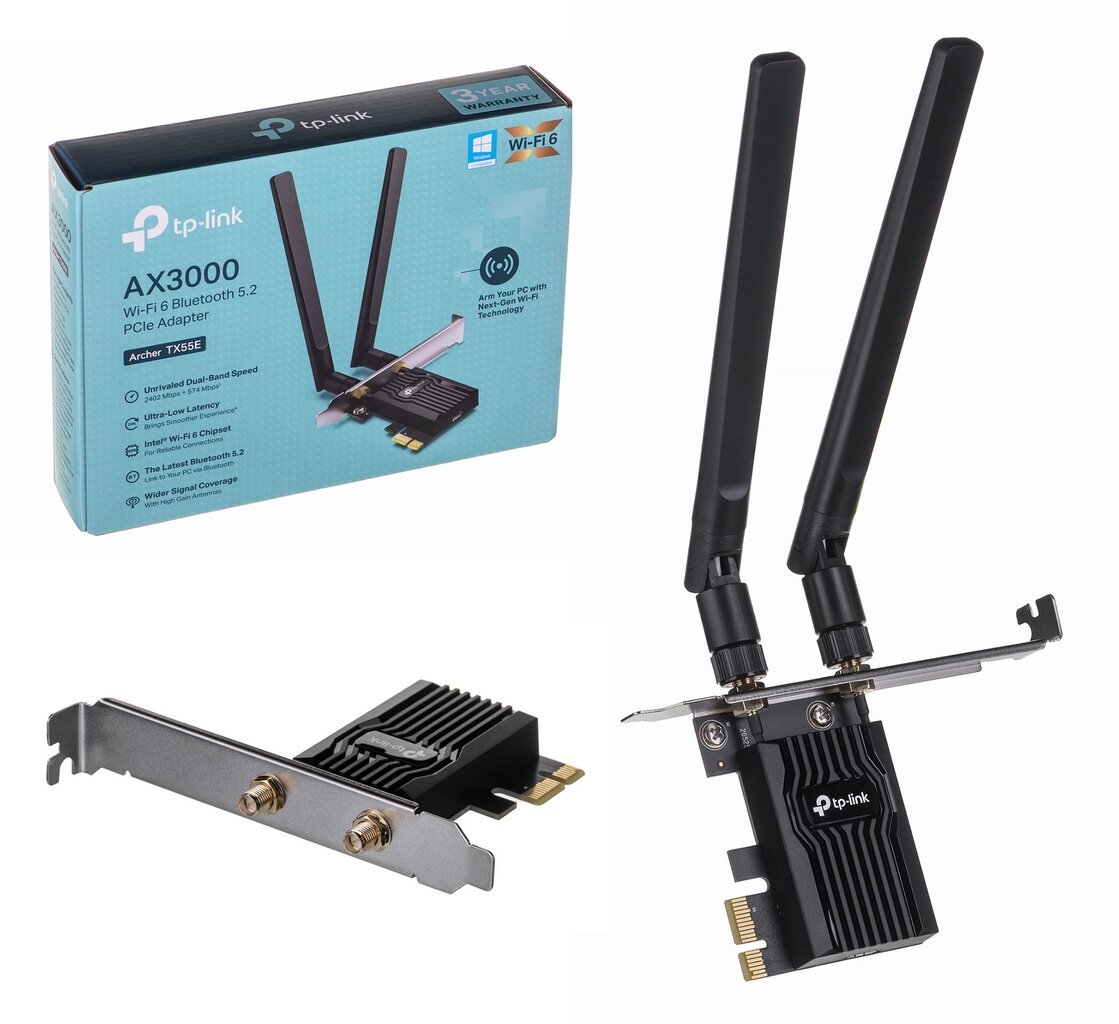 TP-Link Archer TX55E kaina ir informacija | Maršrutizatoriai (routeriai) | pigu.lt