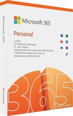 Microsoft 365 Personal PL P8 1Y 1U Win/Mac Medialess Box QQ2-01434 kaina ir informacija | Biuro programos | pigu.lt