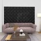 3D sienų plokštės, 48vnt., origami juodos, 50x50cm, 12m² kaina ir informacija |  Lubų, sienų dekoro elementai | pigu.lt