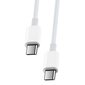 Maxlife MXUC-05 cable USB-C - USB-C 1,0 m 20W white цена и информация | Laidai telefonams | pigu.lt