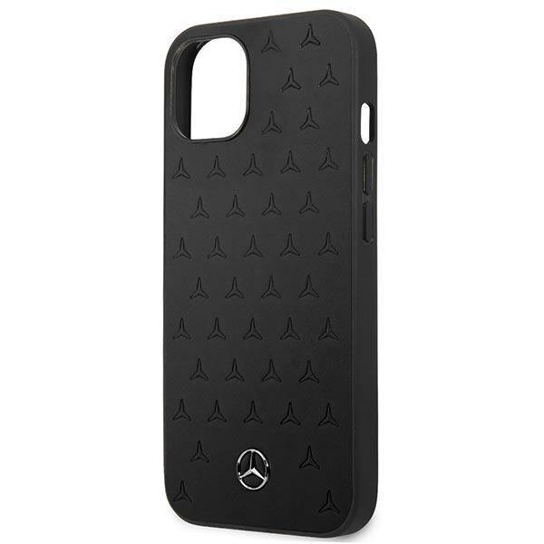 Mercedes MEHCP13SPSQBK iPhone 13 mini 5,4 &quot;black Leather Stars kaina ir informacija | Telefono dėklai | pigu.lt