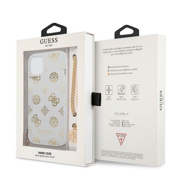 Guess GUHCP13SKSPEGO, skirtas iPhone 13 mini, auksinis цена и информация | Telefono dėklai | pigu.lt