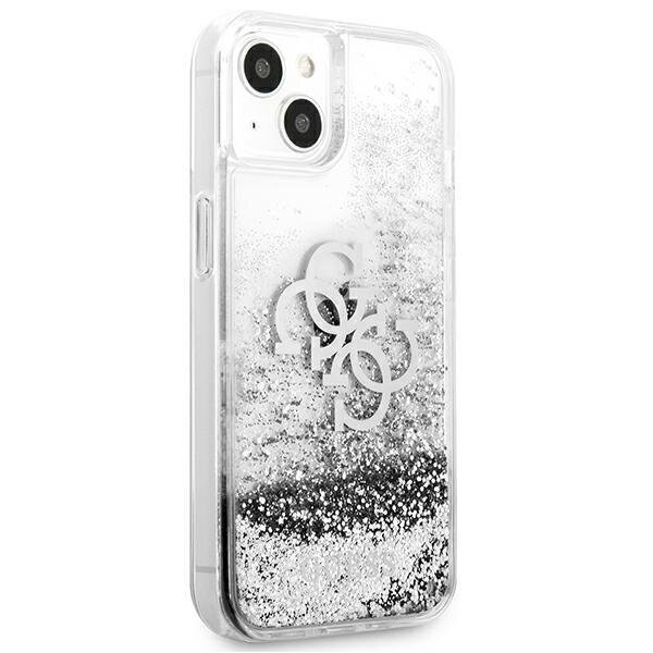 Guess GUHCP13SLG4GSI, skirtas iPhone 13 mini, sidabrinis цена и информация | Telefono dėklai | pigu.lt