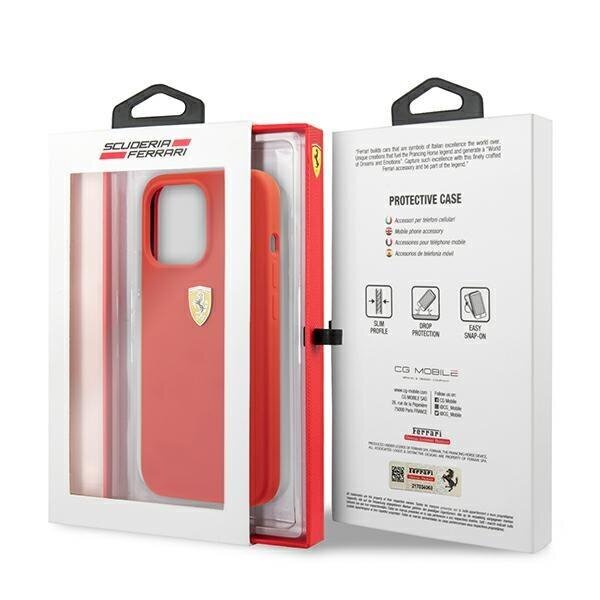 Ferrari FESSIHCP13LRE iPhone 13 Pro / 13 6.1 &quot;red Silicone цена и информация | Telefono dėklai | pigu.lt