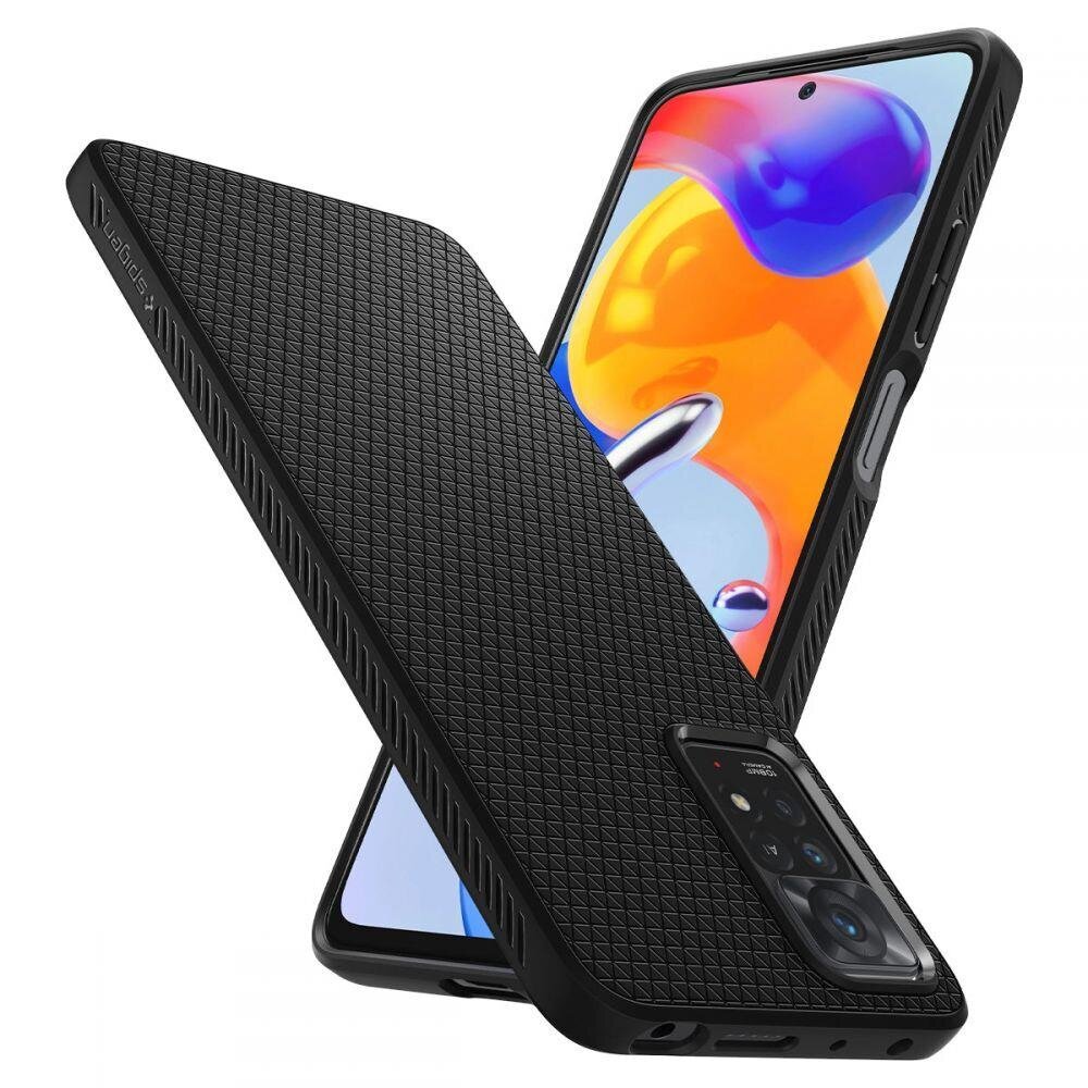 Spigen Liquid Air Xiaomi Redmi Note 11 Pro / 11 Pro 5G Black kaina ir informacija | Telefono dėklai | pigu.lt