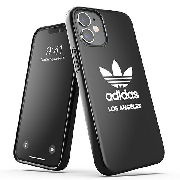 Adidas OR SnapCase Los Angeles skirtas iPhone 12 mini 43882, juodas kaina ir informacija | Telefono dėklai | pigu.lt