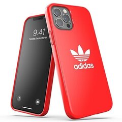 Adidas OR SnapCase Trefoil skirtas iPhone 12/12 Pro 42293, raudonas kaina ir informacija | Telefono dėklai | pigu.lt