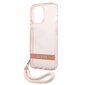 Guess GUHCP13LHTSGSP skirtas Apple iPhone 13 Pro / 13 6.1", rožinis цена и информация | Telefono dėklai | pigu.lt