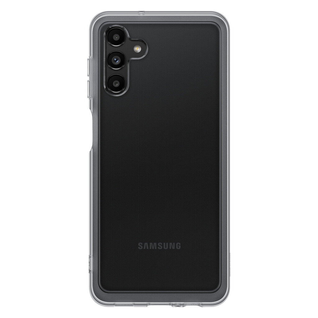 Samsung Soft Clear Cover dėklas, skirtas Samsung Galaxy A13 5G, Juodas (EF-QA136TBEGWW) kaina ir informacija | Telefono dėklai | pigu.lt