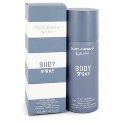 Parfumuotas kūno purškiklis vyrams Dolce & Gabbana Light Blue Pool Body Spray, 125ml kaina ir informacija | Parfumuota kosmetika vyrams | pigu.lt