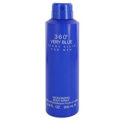 Parfumuotas dezodorantas vyrams Perry Ellis 360 Very Blue Body Spray, 200 ml kaina ir informacija | Parfumuota kosmetika vyrams | pigu.lt