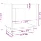 vidaXL Naktinė spintelė, 40x30x40cm, pušies medienos masyvas kaina ir informacija | Spintelės prie lovos | pigu.lt