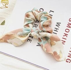 Резина для волос с цветочным шарфом цена и информация | Аксессуары для волос | pigu.lt